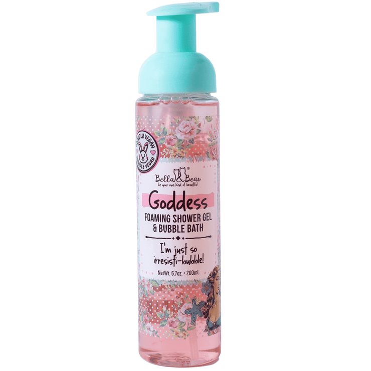 Bella and Bear Bath & Body Care Goddess Foaming Shower Gel & Bubble Bath Full Size x 6