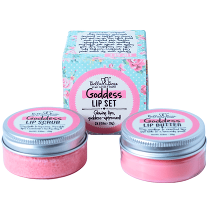 Bella and Bear Facial Care Goddess Lip Set - Lip Scrub & LIp Butter x 6