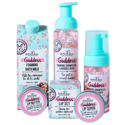 Bella and Bear Bath & Body Care Goddess Tropical Scented 2 in 1 Foaming Shower Gel & Bubble Bath & Lip Care Set Gift Set x 6