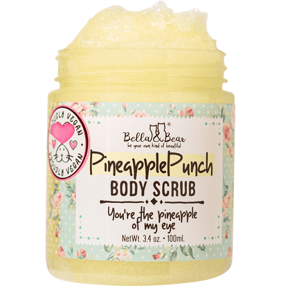 Bella and Bear Health & Beauty Pineapple Punch Body Scrub Exfoliator Travel Size 3.4oz X 24 units per case