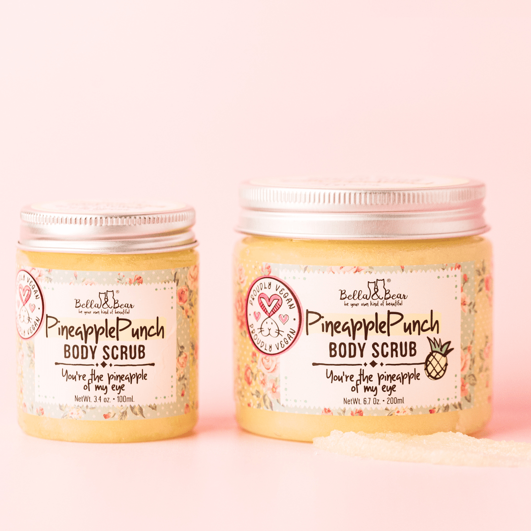 Bella and Bear Bath & Body Care Pineapple Punch Body Scrub Exfoliator 6.7oz X 12