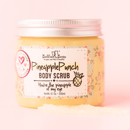 Bella and Bear Bath & Body Care Pineapple Punch Body Scrub Exfoliator 6.7oz X 12